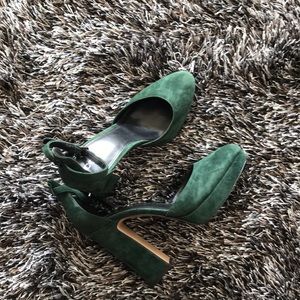 Hunter green COACH shoes